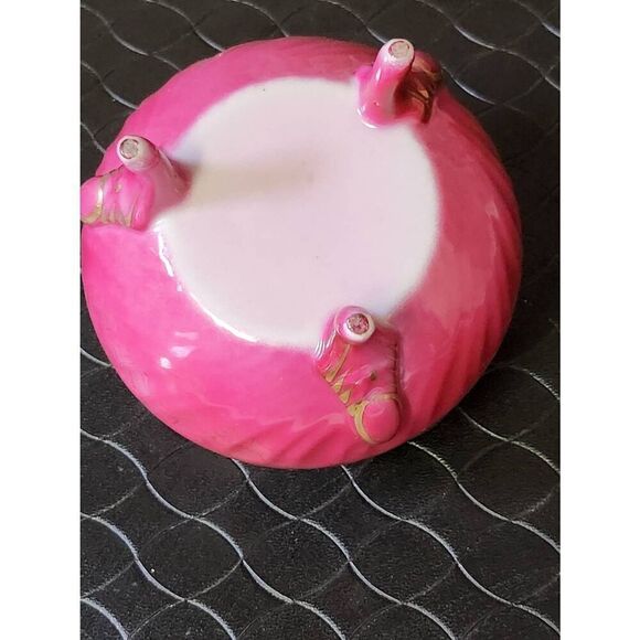 Vintage Limoges Porcelain Footed Trinket Box - Picture 7 of 8